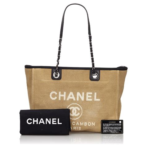 cabas chanel en toile|Chanel boutique.